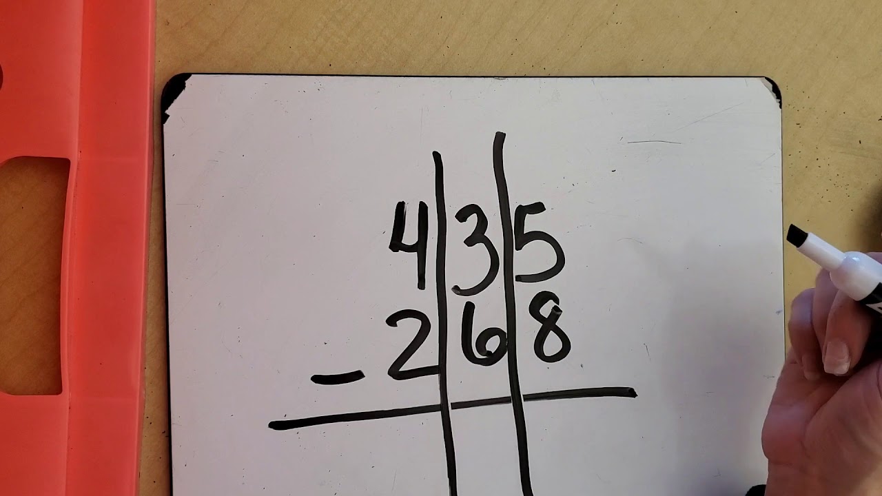3 digit subtraction with regrouping