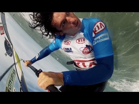 World class windsurfing live from Klitmøller Cold Hawaii just around the corner