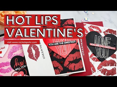 Handmade Hearts & Things Hot Lips Cards (Simon Says Stamp)