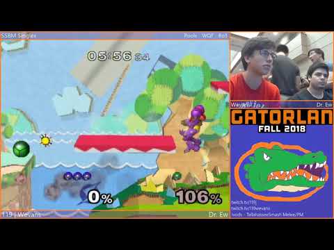 GatorLAN SSBM Singles - 9/22/18 - 119 | Wevans (Samus) Vs. Cruz Control (Samus) - Pools