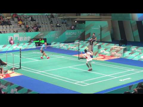 2018 Macau Open MS Zhou Zeqi vs LU Chia Hung excellent angle 60FPS 1080P Highlight