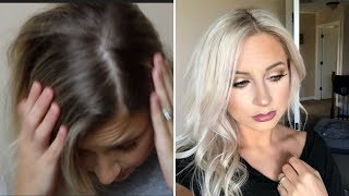 GOING PLATINUM AT HOME - DIY BLEACH AND SHADOW ROOT