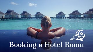 How to Book a Hotel Room. Hotel Conversation and Check-in