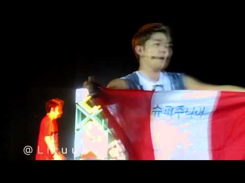 [130427] FANCAM HD SS5 Perú - Kangin with peruvian flag ♡♡♡♡♡