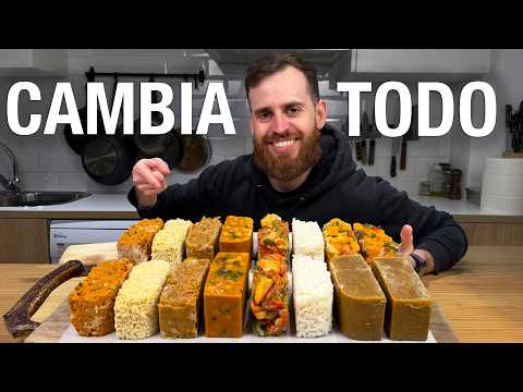 Batch Cooking Meal Prep System – Fajita Chicken, Basmati Rice, Creamy Bolognese, Couscous, Chickpea Curry, Roasted Veg, Mexican Chicken Stew & Lentils with Chorizo