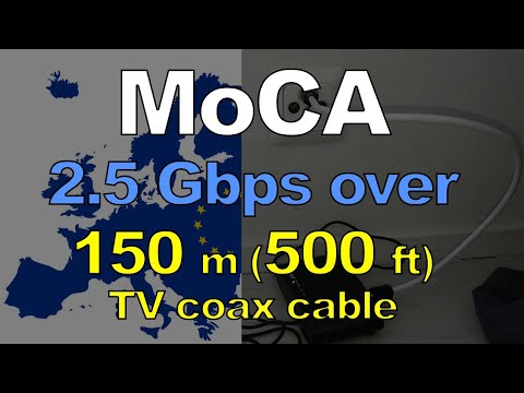 2.5 Gbps Ethernet in TV coax cables - MoCA installations in Europe! (Long version)