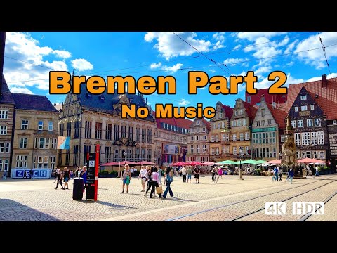 Bremen Walking Tour Part 2 | 2025  | 4K Video | City Walk in Germany |