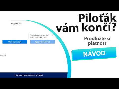 Jak prodloužit piloťák?