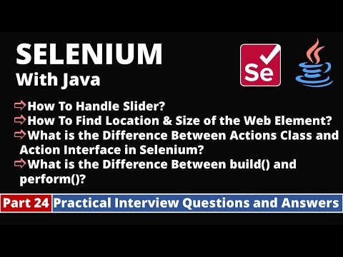 Part1 Selenium with Java Tutorial Practical Interview Questions and Answers Selenium WebDriver