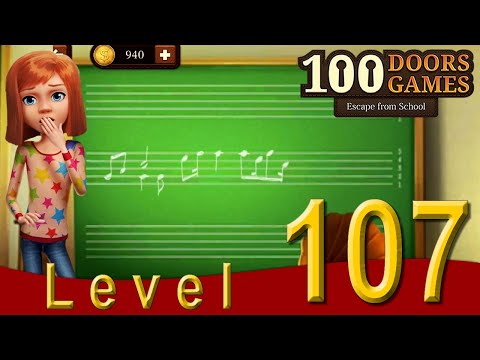 JOGO ESCAPE FROM SCHOOL - 100 DOORS GAMES | 100 PORTAS LEVEL 107 PASSO A PASSO | LVL 107 WALKTHROUGH