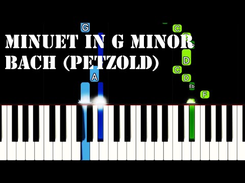 Minuet g minor - Bach (Petzold)
