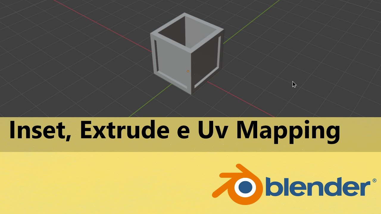 Blender - Modelagem 3D para Jogos - Aula 2 - Inset, Extrude e UV Mapping
