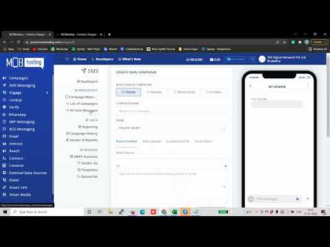 MOBtexting Bulk Sms Software, Free demo available