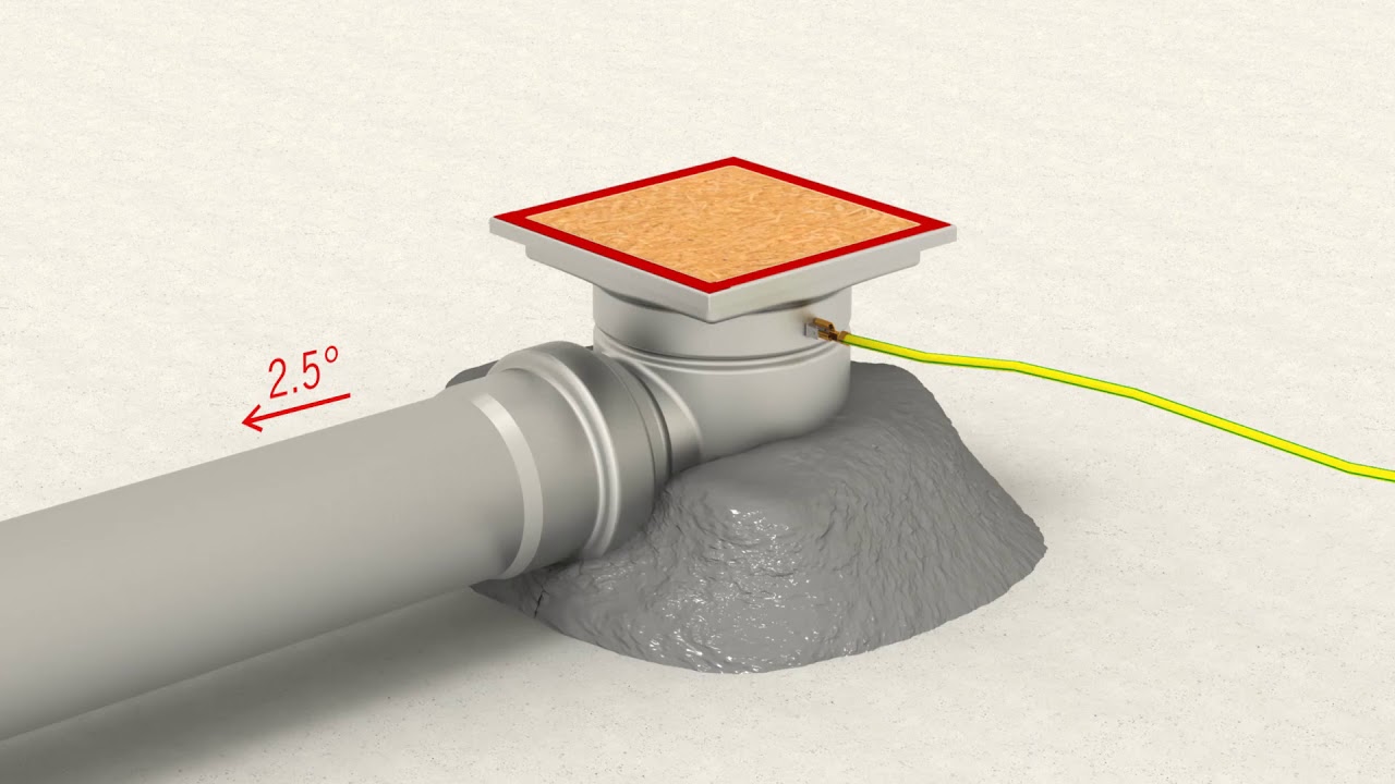 Instalace do lité podlahy