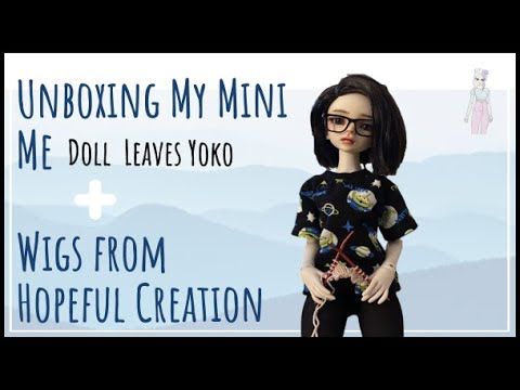 Unboxing A Mini Me Doll Leaves Head + Wigs from Hopeful Creation