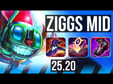ZIGGS vs CASSIOPEIA (MID) | 15/1/16, 76k DMG, Rank 6 Ziggs, Legendary | EUW Challenger | 25.20