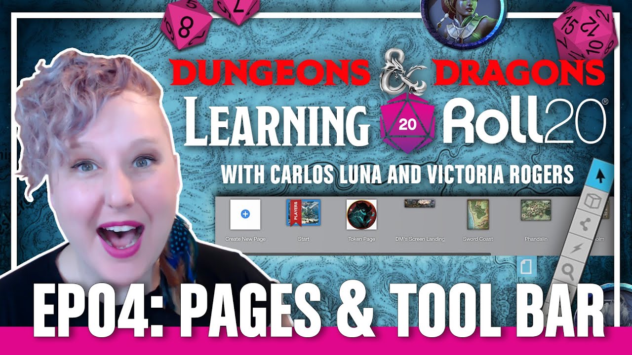Learning Roll20 Ep. 4 - Pages & Tool Bar