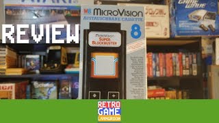 Super Blockbuster review for Milton Bradley Microvision - Retro Game Living Room