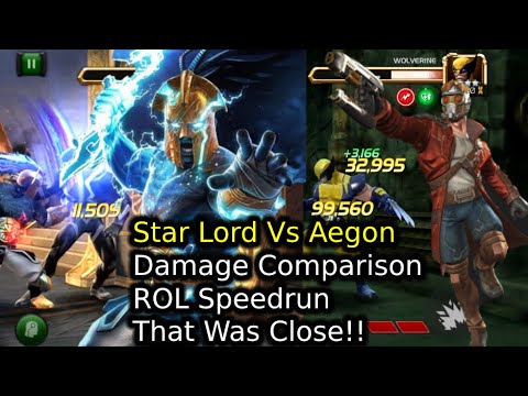 Star Lord Vs Aegon In Realm Of Legends | Who will do it faster? | Marvel Contest Of Champions