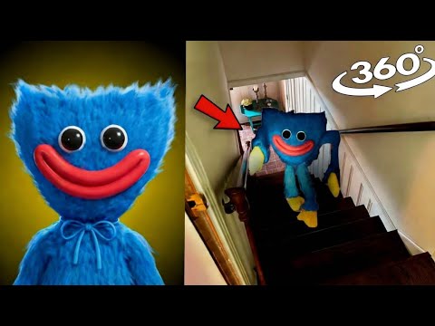 360° Huggy Wuggy Enters the House! | Poppy Playtime VR Adventure 4K