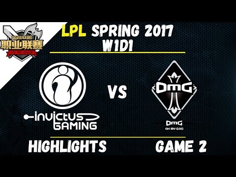 IG vs OMG Highlights Game 2 LPL Spring W1D1 2017 Invictus Gaming vs Oh My God