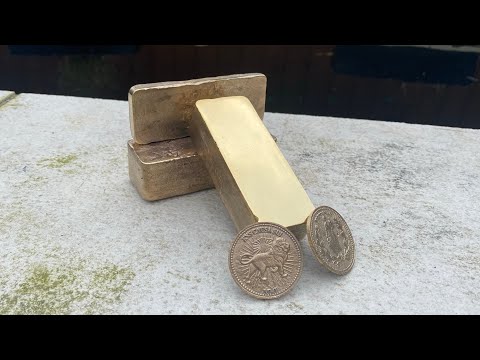 Casting John wick coin in Nordic gold ( petrobond sand )