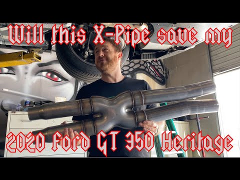 2020 Ford Shelby GT350 Heritage Edition Mustang | 3\" SS Resonator Delete X-Pipe XP Series Install