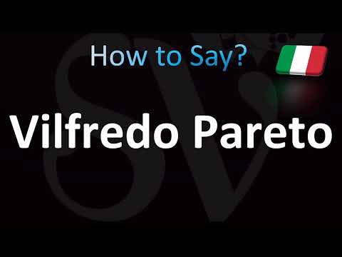 How to Pronounce ''Vilfredo Pareto'' Correctly! (Italian)