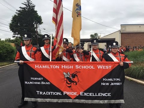 Hamilton West Marching Band   2016   Memorial Day - Groveville NJ