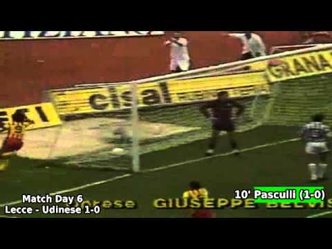 Serie A 1989-1990, day 6: Lecce - Udinese 1-0 (Pas...