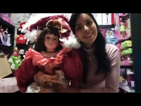 Muñeca gigante de porcelana