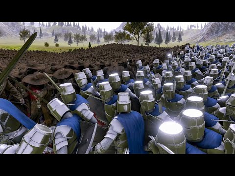 15 000 Scarecrows VS 17 000 Heavy Knights - Ultimate Epic Battle Simulator UEBS