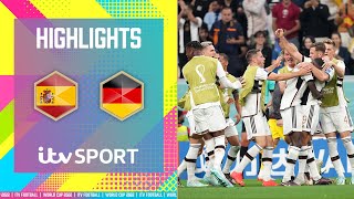 HIGHLIGHTS | Germany keep their hopes alive with a draw against Spain | ITV Sport HIGHLIGHTS | Germany keep their hopes alive with a draw against Spain | ITV Sport