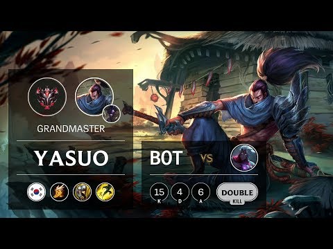 Yasuo Bot vs Varus - KR Grandmaster Patch 9.8