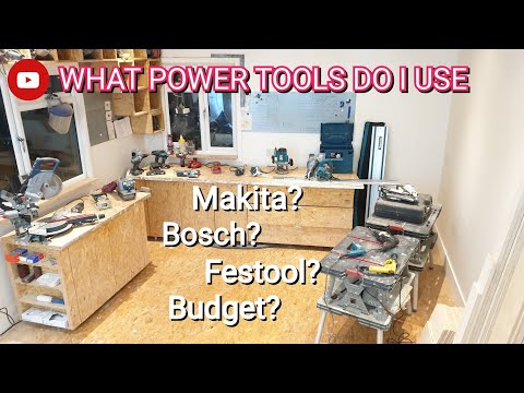 What powertools do you need in a furniture making workshop ?  BUDGET? MAKITA? FESTOOL? - EP#16