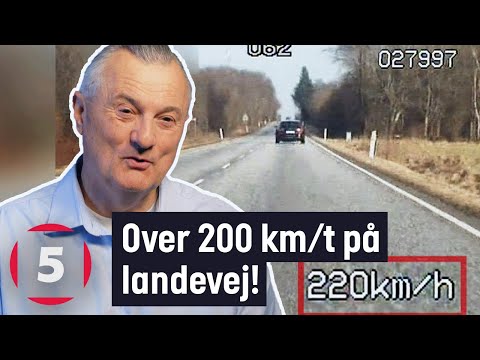 Bilist kører mere over 200 km/t på landevej! | Fanget På Politiets Kamera | Kanal 5 Danmark