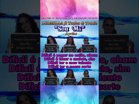 Ludmilla feat  Tasha & Tracie  - Sou Má (Shorts Lyrics 1)