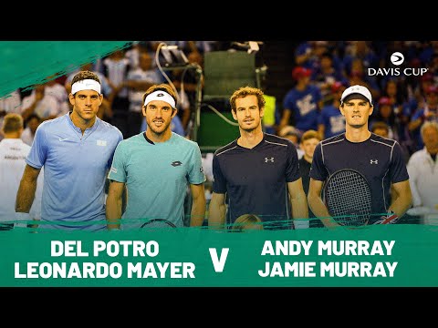 Andy Murray & Jamie Murray v Juan Martin Del Potro & Leonardo Mayer | Extended Highlights Davis Cup