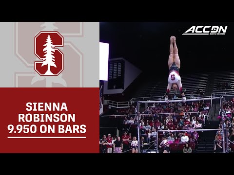 Stanford's Sienna Robinson Takes First With A 9.950 On Bars
