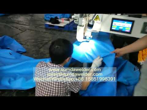 How to make inflatable boat by SD-W901 hot air welding machine