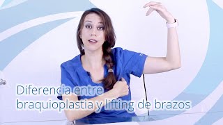Diferencia entre la cirugía de braquioplastia y el lifting de brazos