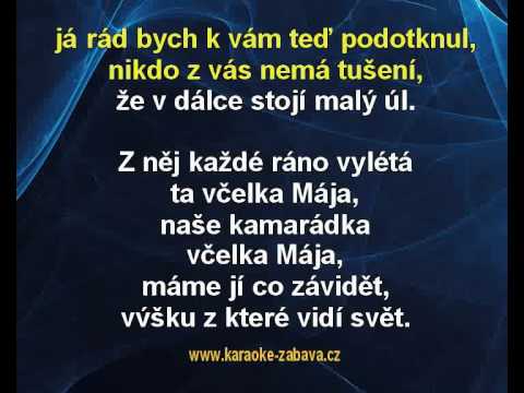 Karel Gott - Včelka Mája (karaoke KLIP)