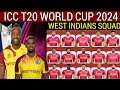ICC T20 World Cup Final Squad 2024 | West Indies Squad 2024 | Wi Squad 2024 || T20 World Cup 2024