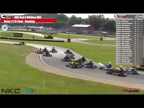 NKC Round 4 Whilton Mill Rotax 177 B-Final Race 1st Lap Incident (August 18, 2024)