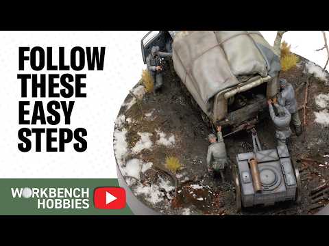 😎 EASY STEPS to CREATE a Realistic Muddy Diorama