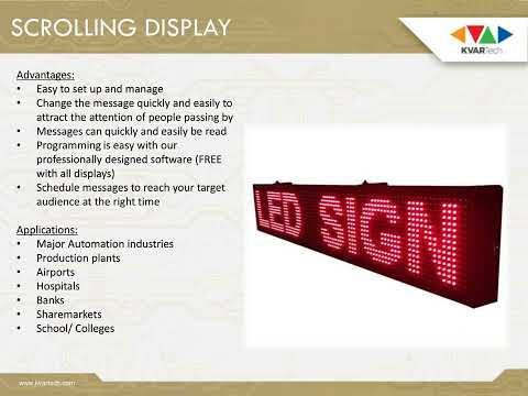 LED Display For Production