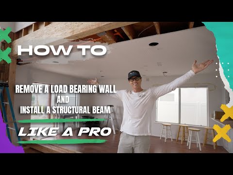 How to Remove a Load Bearing Wall + Install a Structural Beam