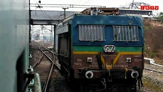 preview picture of video 'Visakhapatnam  Bhubneswar Journey SRC WAP-4 Close Up To Chilika Lake in Odisha'