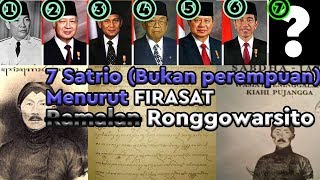 Download lagu Satrio Piningit (Pemimpin) Indonesia ke-7 Menurut Firasat Ronggowarsito mp3