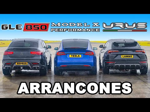 Lamborghini Urus vs Brabus 850 vs Model X Performance: ARRANCONES